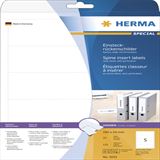 Herma Einsteckr&uuml;cken A4 wei&szlig; 54x190 mm n. klebend 125 St.