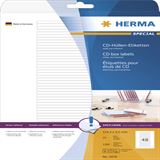 Herma 5078 Etiketten für CD-Box 11.43x5.5 cm (25 Blatt (1200 Herma 5078 Etiketten für CD-Box 11.43x5.5 cm (25 Blatt (1200