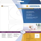 Herma 5079 CD-Etiketten 1.6x1.6 cm (25 Blatt (50 Etiketten))