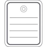 Herma Stückwarenanhänger 40x50 mm mit Kunststofföse Herma Stückwarenanhänger 40x50 mm mit Kunststofföse