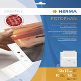 Herma Fotosichth&uuml;llen 130 x 180 mm quer wei&szlig; 10 H&uuml;llen