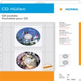 Herma 10 CD-Hüllen transparente Folie inkl. Papierhüllen Herma 10 CD-Hüllen transparente Folie inkl. Papierhüllen