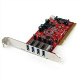Startech PCIUSB3S4 4 Port PCI-X inkl. Low Profile Slotblech retail