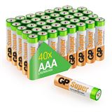 GP Batteries Super LR03 Alkaline AAA Micro Batterie 1.5 V 40er Pack GP Batteries Super LR03 Alkaline AAA Micro Batterie 1.5 V 40er Pack