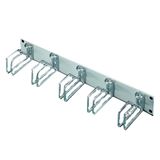 Rittal 19" Rangierfrontplatte, 1 HE, 5 Kabelrangierbügel 43 Rittal 19" Rangierfrontplatte, 1 HE, 5 Kabelrangierbügel 43