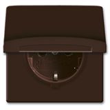 Busch-Jaeger Schutzkontakt-Steckdoseneinsatz IP44 braun 20 EUGK-31-101 Busch-Jaeger Schutzkontakt-Steckdoseneinsatz IP44 braun 20 EUGK-31-101