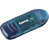 Hama SD/MMC Card Reader blau USB 2.0 Stick Single Slot Kartenleser Hama SD/MMC Card Reader blau USB 2.0 Stick Single Slot Kartenleser