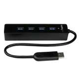 Startech ST4300PBU3 4-port USB 3.0 extern ohne Netzteil schwarz Startech ST4300PBU3 4-port USB 3.0 extern ohne Netzteil schwarz