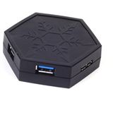 Silverstone SST-EP01B 4-port USB 3.0 extern mit Netzteil schwarz Silverstone SST-EP01B 4-port USB 3.0 extern mit Netzteil schwarz