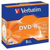 Verbatim DVD-R 4.7 GB 5er Jewelcase (43519)