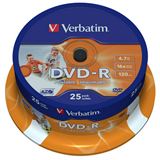 Verbatim DVD-R 4.7 GB bedruckbar 25er Spindel (43538)