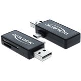 Delock Cardreader microUSB / USB 2.0 Stick Multi Slot Kartenleser