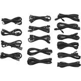 Corsair AX/AXi/CXM/HX/TX-M schwarzes Kabelkit für Netzteile Corsair AX/AXi/CXM/HX/TX-M schwarzes Kabelkit für Netzteile
