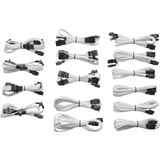 Corsair AX/AXi/CXM/HX/TX-M weißes Kabelkit für Netzteile Corsair AX/AXi/CXM/HX/TX-M weißes Kabelkit für Netzteile
