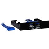 Inter-Tech 2x USB 3.0 1x 2,5 Zoll Front Panel für 3,5" Inter-Tech 2x USB 3.0 1x 2,5 Zoll Front Panel für 3,5"