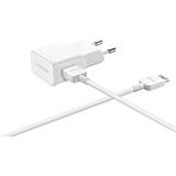 Samsung Micro-USB-Ladekabel + Adapter, 2 A Kapazität, Weiß Samsung Micro-USB-Ladekabel + Adapter, 2 A Kapazität, Weiß