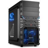 Sharkoon VG4-W mit Sichtfenster Midi Tower ohne Netzteil schwarz/blau Sharkoon VG4-W mit Sichtfenster Midi Tower ohne Netzteil schwarz/blau