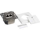 LogiLink Cat.6A Anschlussdose, 2x RJ45,weiß, waagerecht (NP0123) LogiLink Cat.6A Anschlussdose, 2x RJ45,weiß, waagerecht (NP0123)