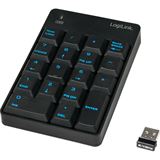 LogiLink Wireless Keypad USB Deutsch schwarz (kabellos)