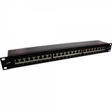 InLine Patchfeld Cat.6A 24-fach, 48,26cm (19"), 1HE, schwarz RAL InLine Patchfeld Cat.6A 24-fach, 48,26cm (19"), 1HE, schwarz RAL