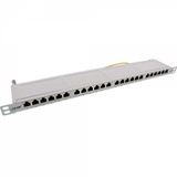 InLine Patchfeld Cat.6A 24-fach, 48,26cm (19"), 0,5HE, lichtgrau InLine Patchfeld Cat.6A 24-fach, 48,26cm (19"), 0,5HE, lichtgrau