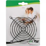 InLine L&uuml;ftergitter Metall, schwarz, 92x92mm