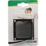 InLine L&uuml;ftergitter, Aluminium Filter, 60x60mm, schwarz