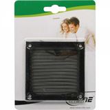 InLine L&uuml;ftergitter, Aluminium Filter, 92x92mm, schwarz